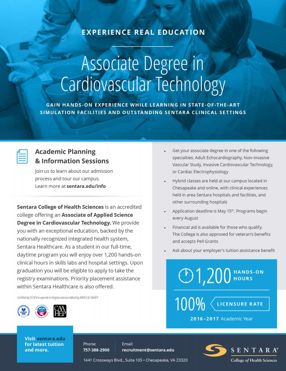 Invasive Cardiovascular Technology AAS Program in VA